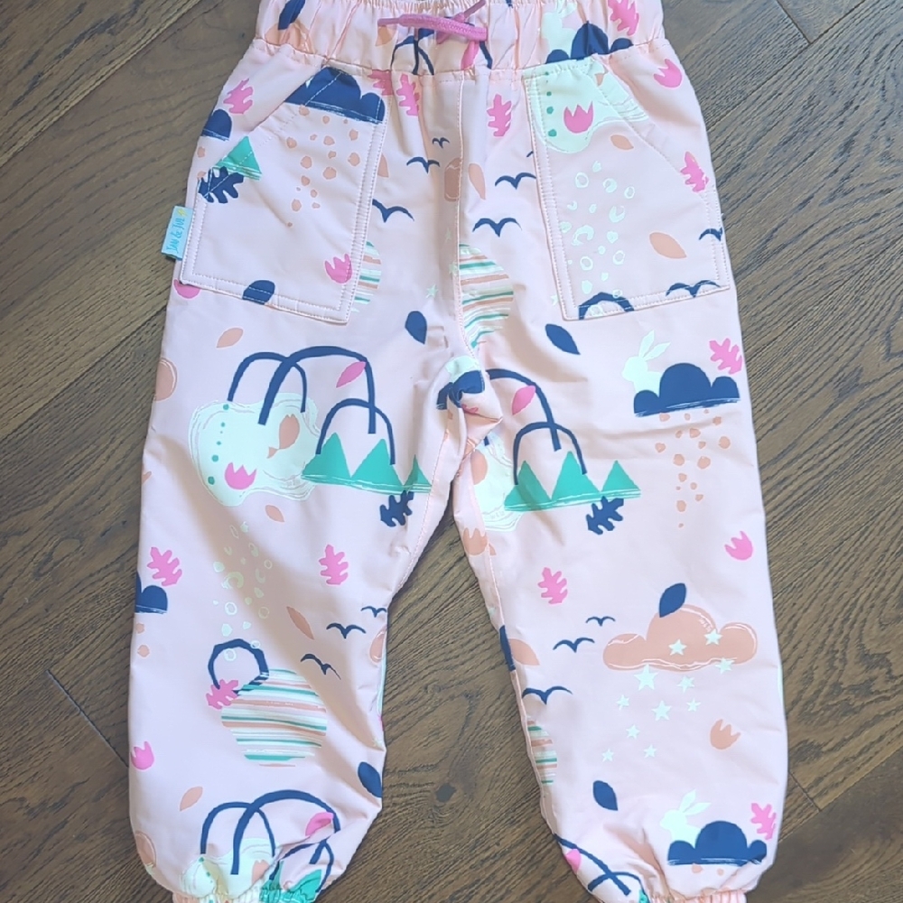 JAN & JUL Kids’ Cozy-Dry Rain Pants 3T